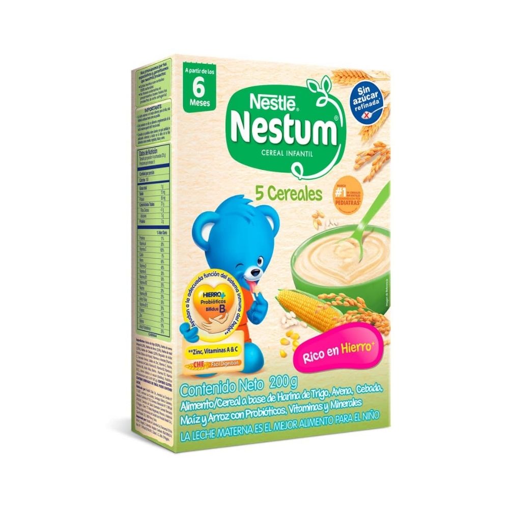 NESTUM 5 CEREALES 6 MESES CAJA 200 G