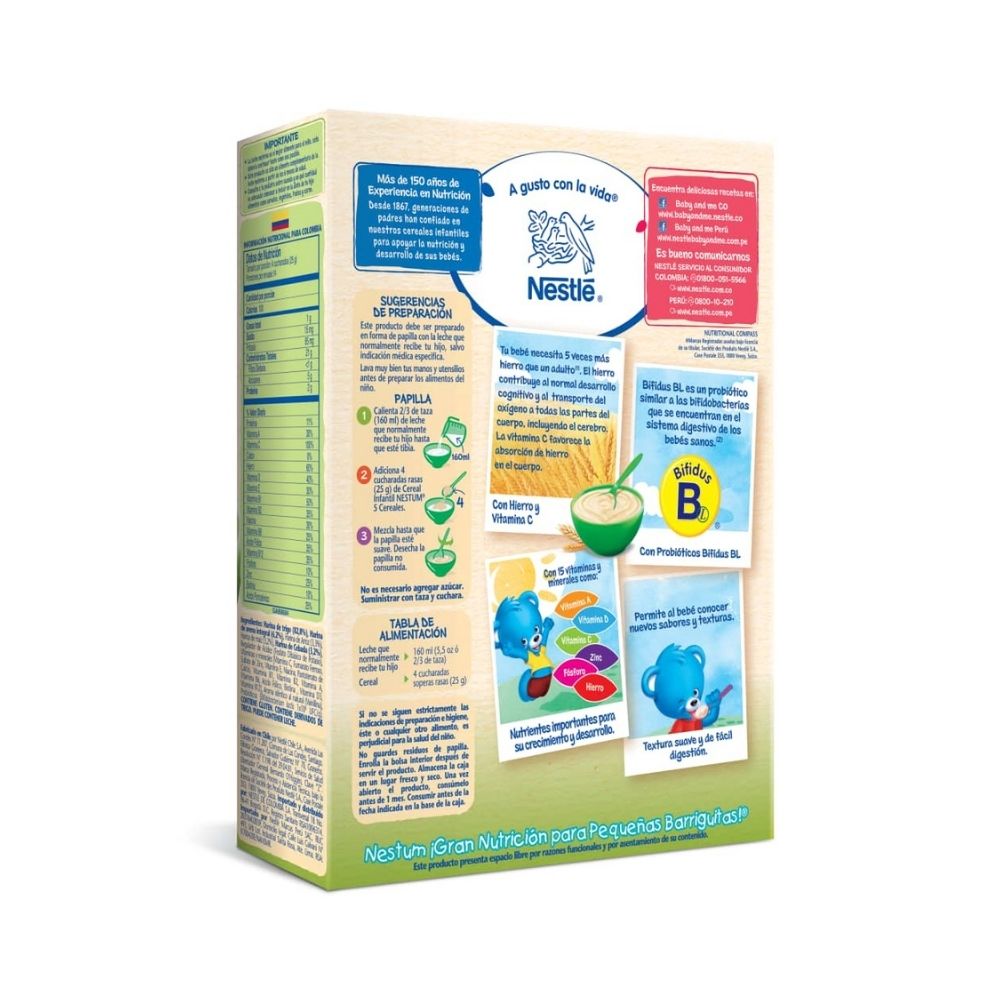 NESTUM 5 CEREALES 6 MESES CAJA 200 G