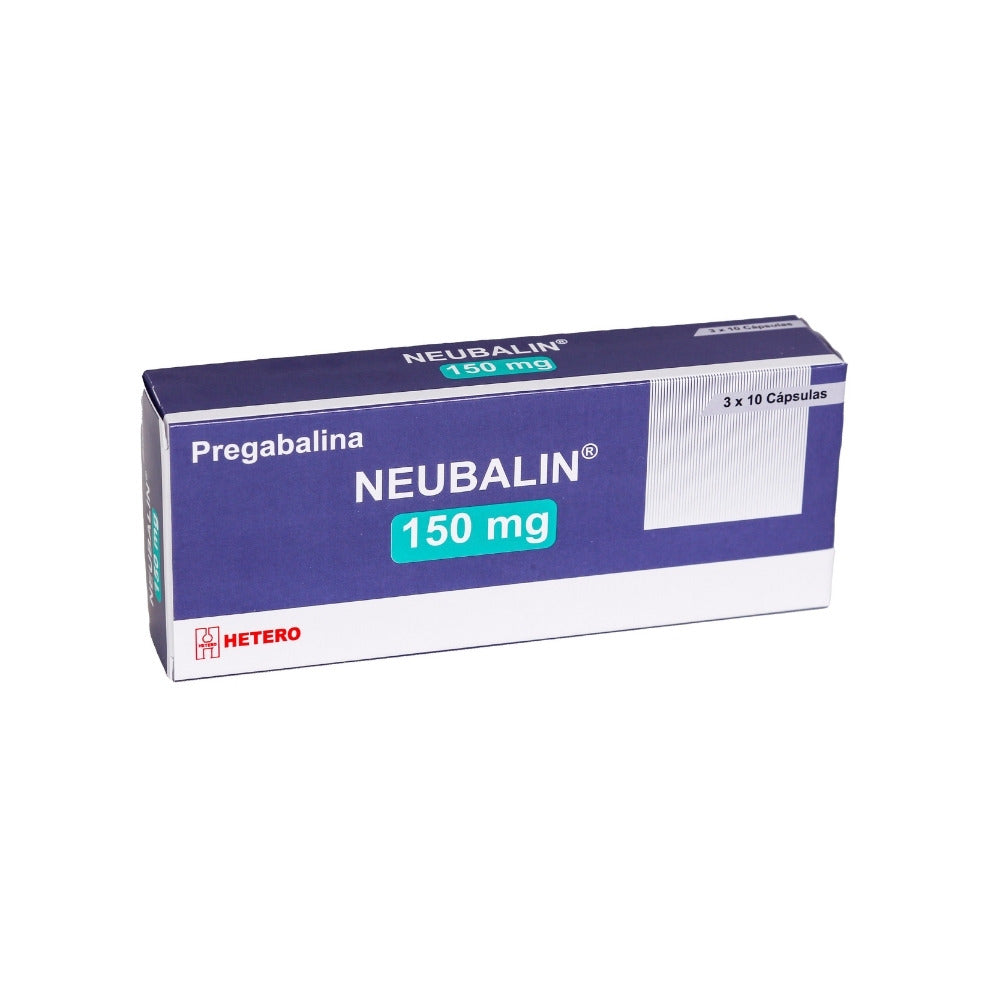 NEUBALIN (PREGABALINA) (RG) CAPSULAS 150 MG CAJA X 30 UNDS