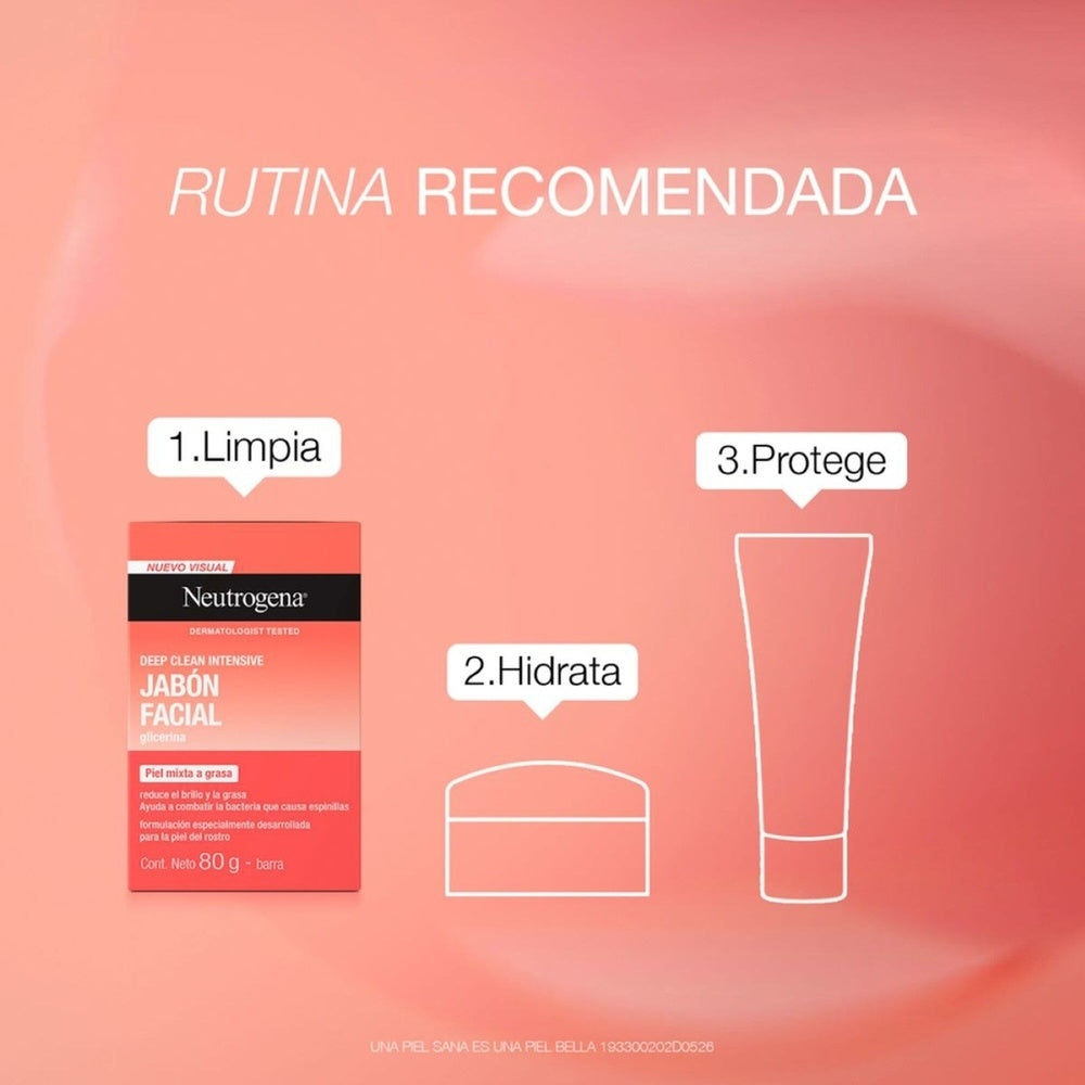 NEUTROGENA DEEP CLEAN JABON FACIAL BARRA 80 G