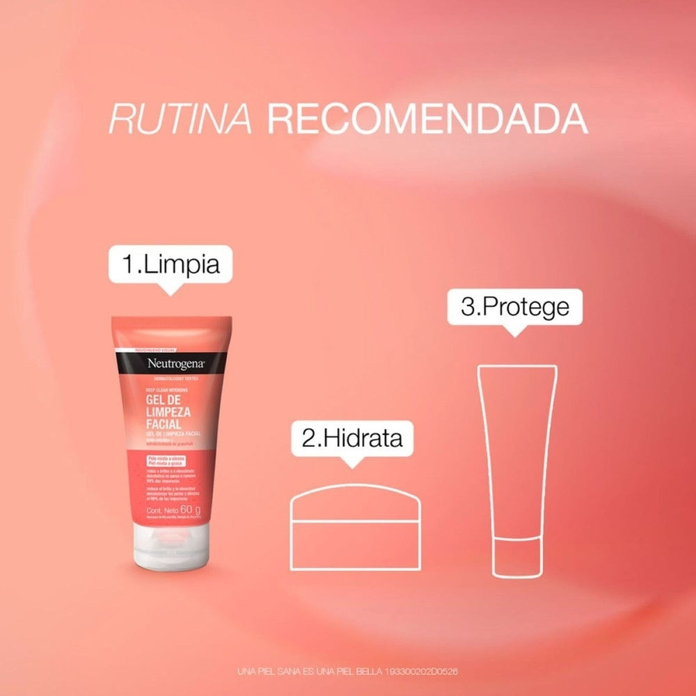 NEUTROGENA GRAPEFRUIT LIMPIADOR FACIAL POTE 60 G