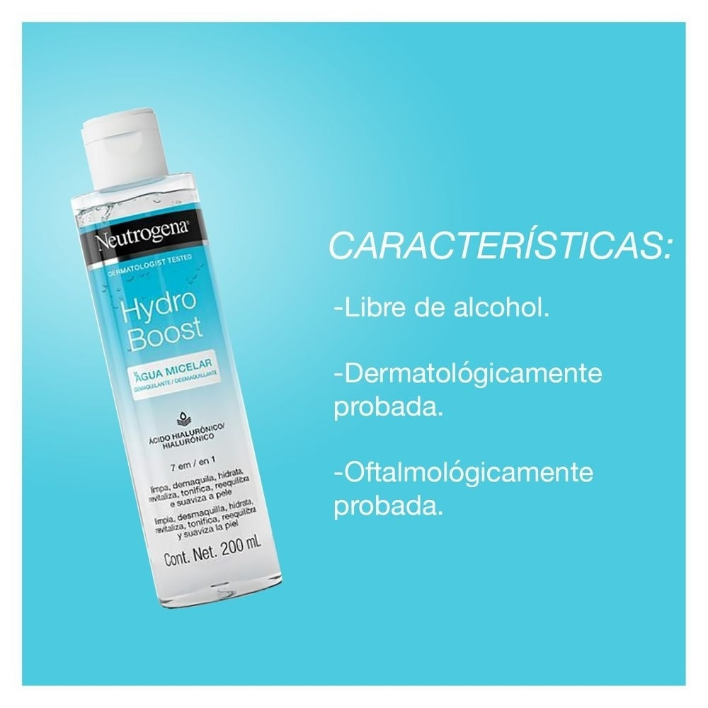 NEUTROGENA HYDRO BOOST AGUA MICELAR DESMAQUILLANTE FRASCO 200 ML