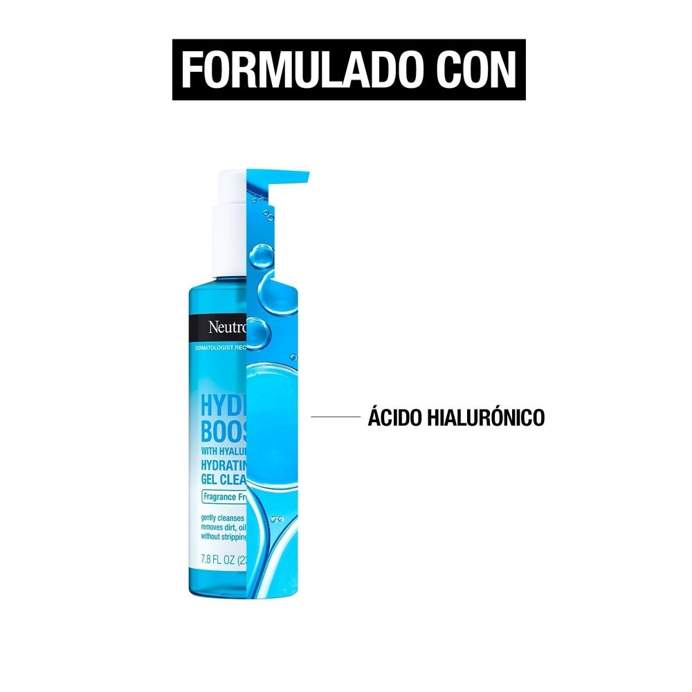 NEUTROGENA HYDRO BOOST LIMPIADOR FACIAL GEL FRASCO 230 ML