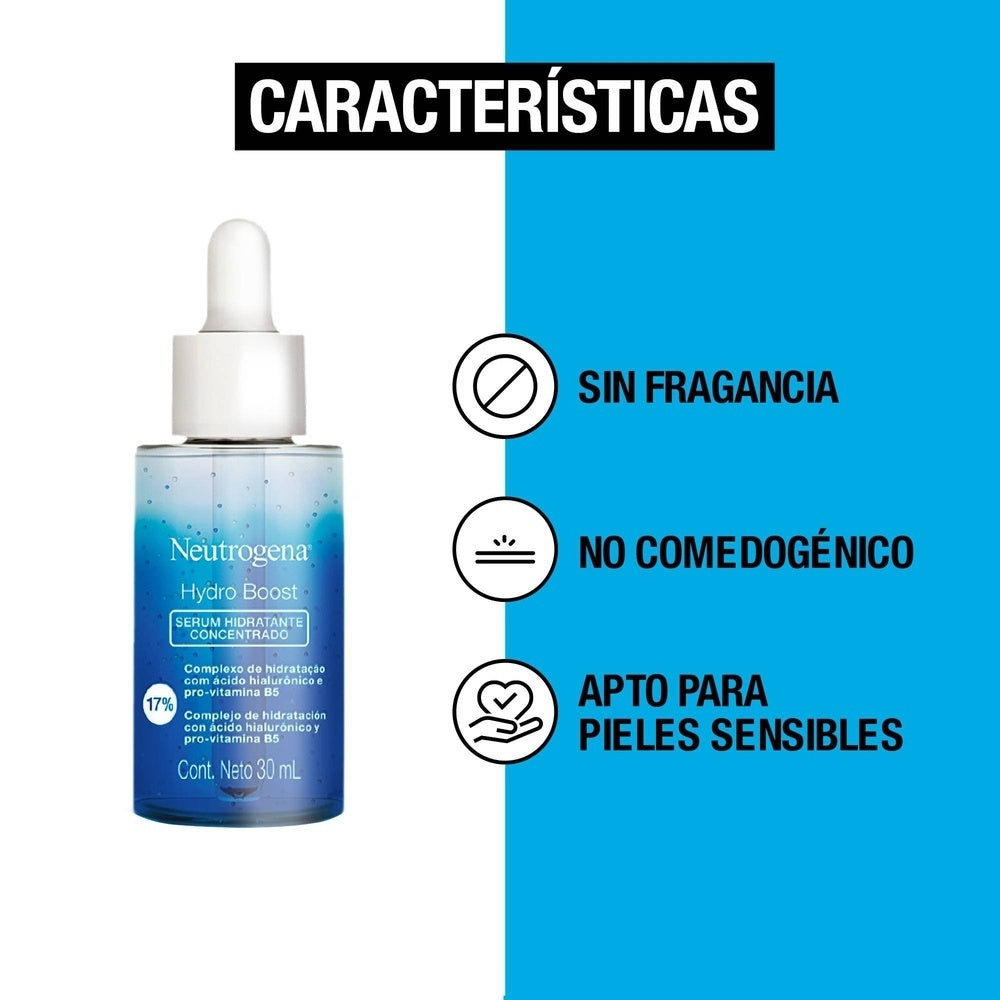 NEUTROGENA HYDRO BOOST SERUM FACIAL FRASCO GOTERO 30 ML