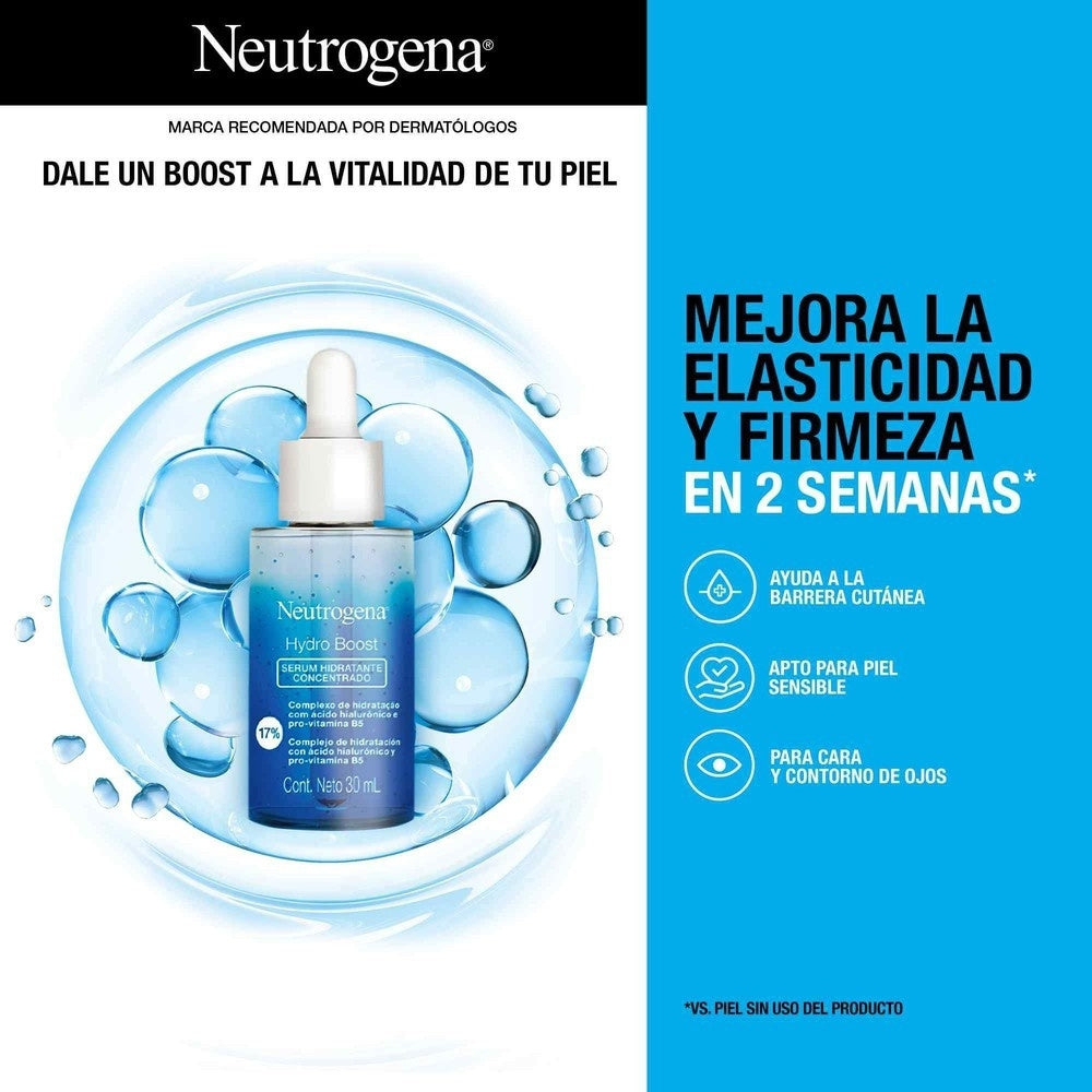 NEUTROGENA HYDRO BOOST SERUM FACIAL FRASCO GOTERO 30 ML