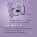 NEUTROGENA NIGHT TOALLITAS DESMAQUILLADORAS BOLSA X 25 UNDS