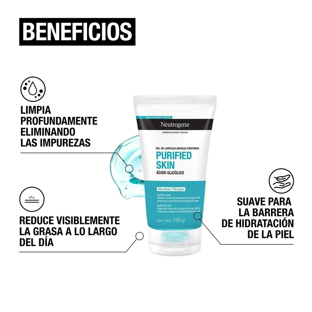 NEUTROGENA PURIFIED SKIN GEL TUBO 150 G