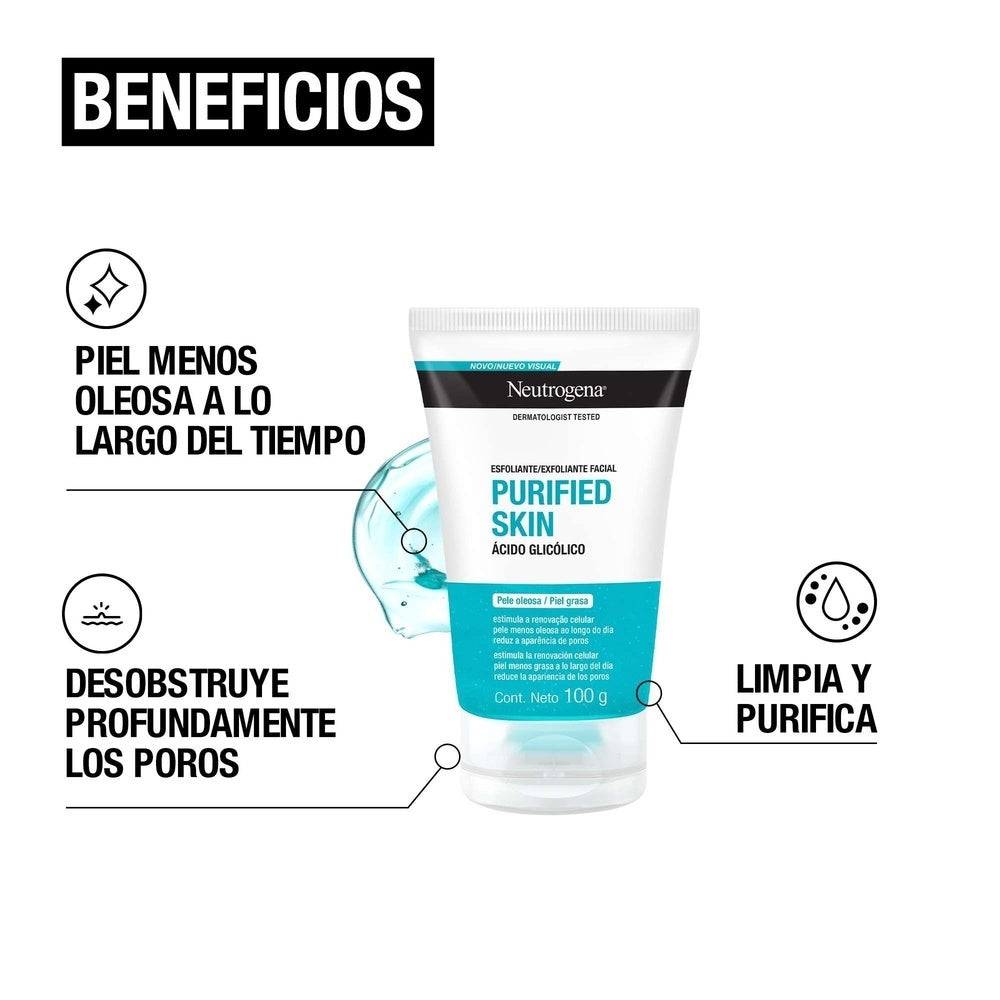 NEUTROGENA PURIFIED SKIN SCRUB EXFOLIANTE TUBO 100 G