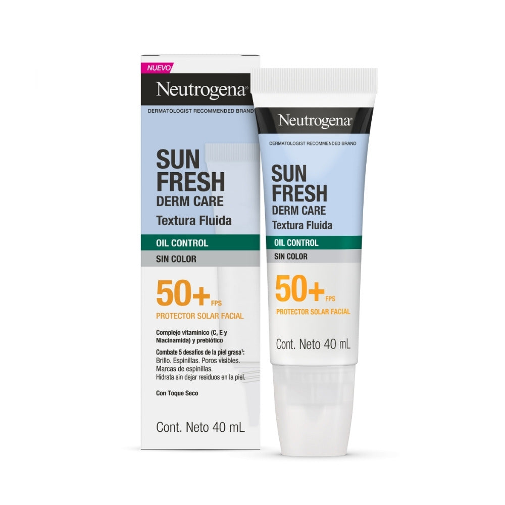 NEUTROGENA SUN FRESH DERM CARE PROTECTOR SOLAR FACIAL FPS 50+ TUBO 40 ML