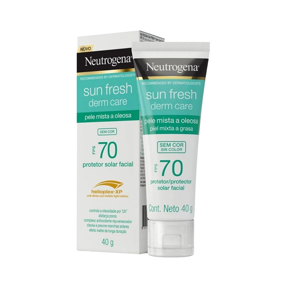 NEUTROGENA SUN FRESH DERM CARE PROTECTOR SOLAR SPF 70 TUBO 40 G
