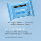 NEUTROGENA TOALLITAS DESMAQUILLADORAS BOLSA X 25 UNDS