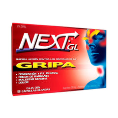 Next Ibuprofeno Gripa 8 Capsulas Caja
