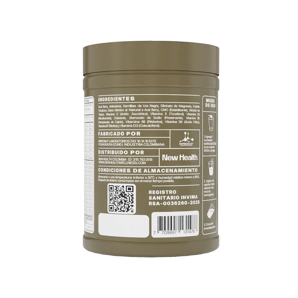 NH-GLIMG GLICINATO DE MAGNESIO ACAI NEW HEALTH POTE 500 G