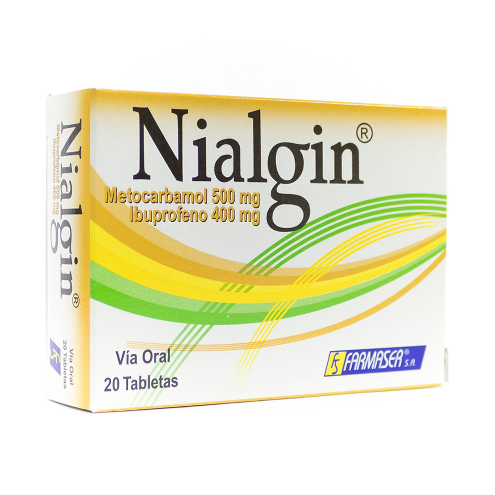 NIALGIN TABLETAS 500MG/400MG CAJA X 20 UNDS