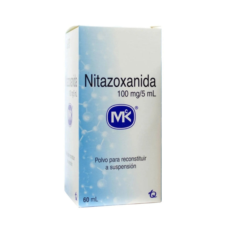 NITAZOXANIDA MK SUSPENSION 100 MG CAJA 60 ML