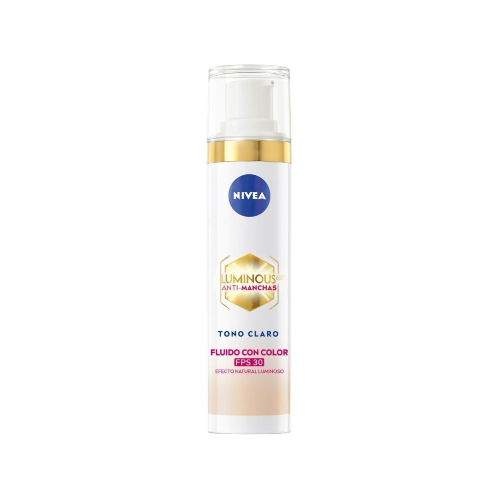  NIVEA LUMINOUS 630 FLUIDO FPS 30 TONO CLARO CAJA 40 ML