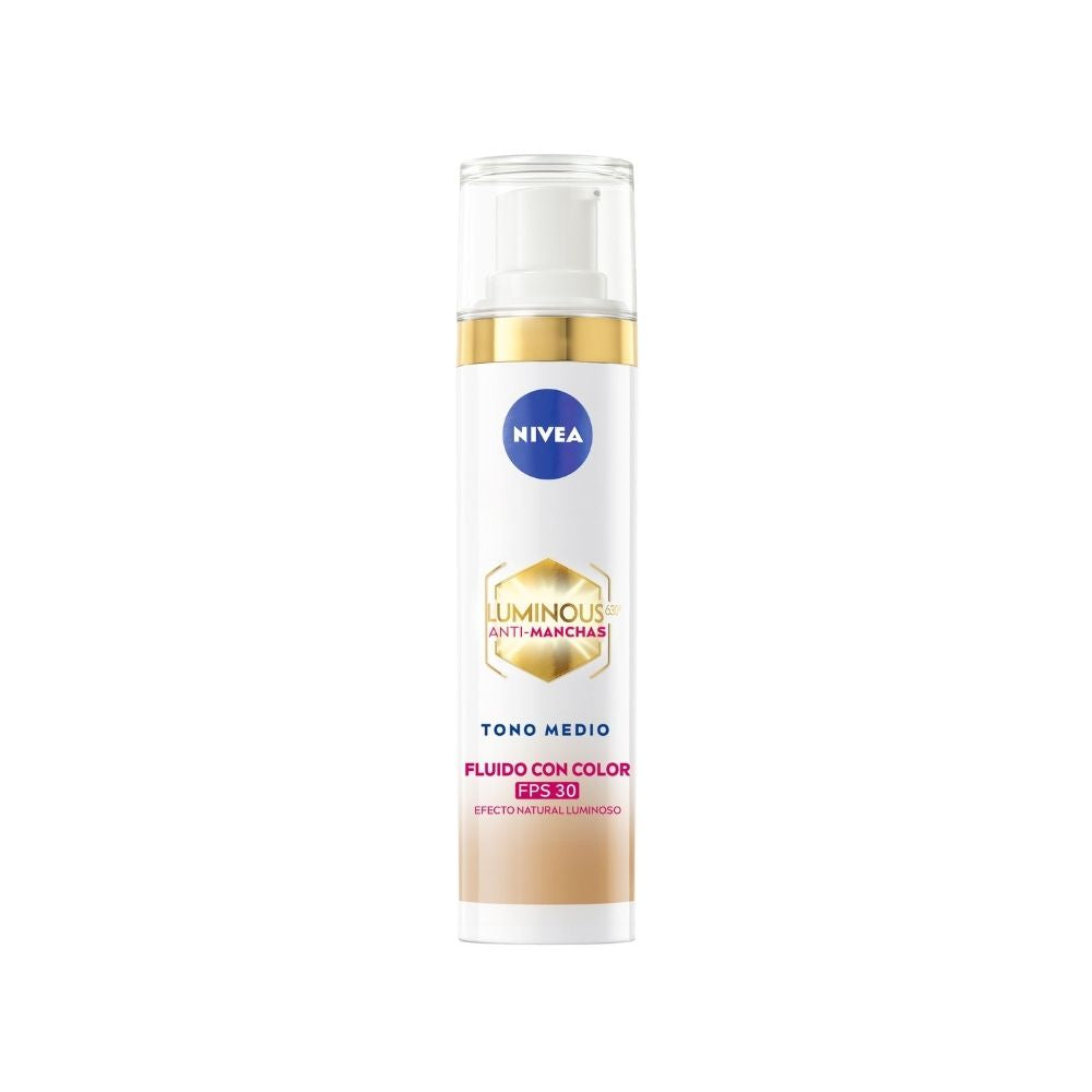  NIVEA LUMINOUS 630 FLUIDO FPS 30 TONO MEDIO CAJA 40 ML