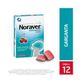 NORAVER GARGANTA TABLETAS CEREZA CAJA X 12 UNDS