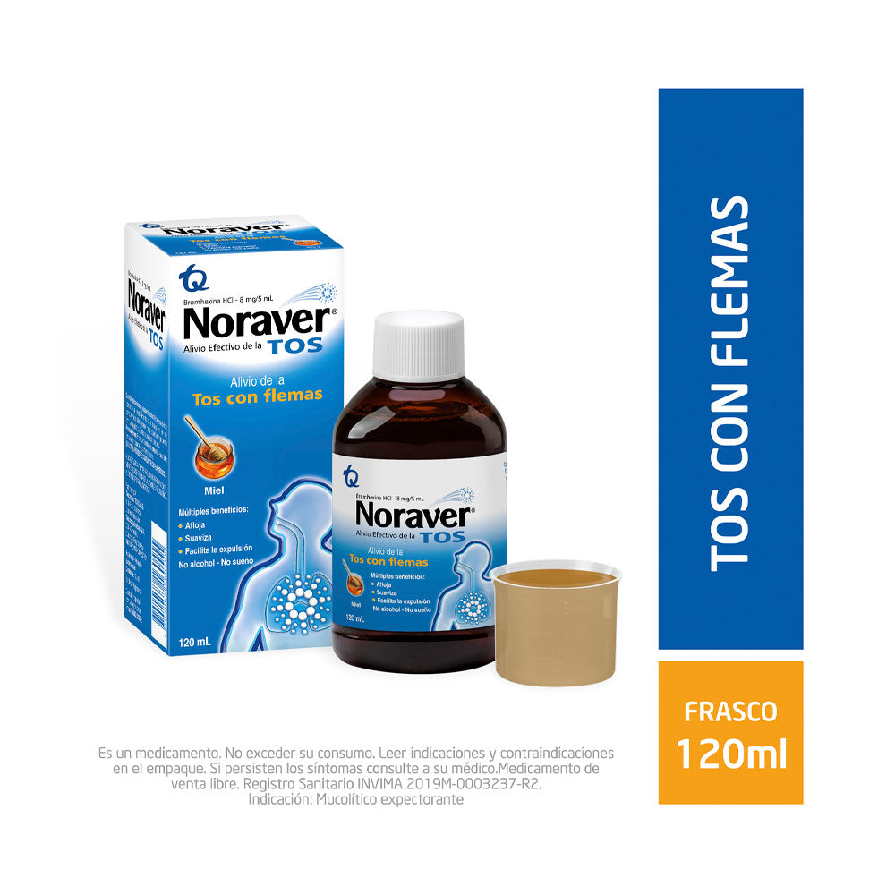 NORAVER TOS JARABE MIEL FRASCO 120 ML