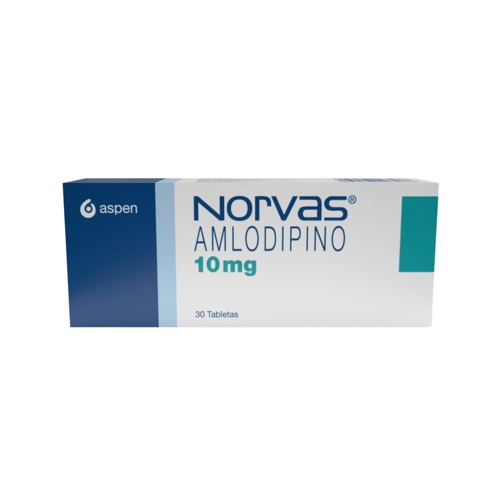 NORVAS TABLETAS 10 MG CAJA X 30 UNDS