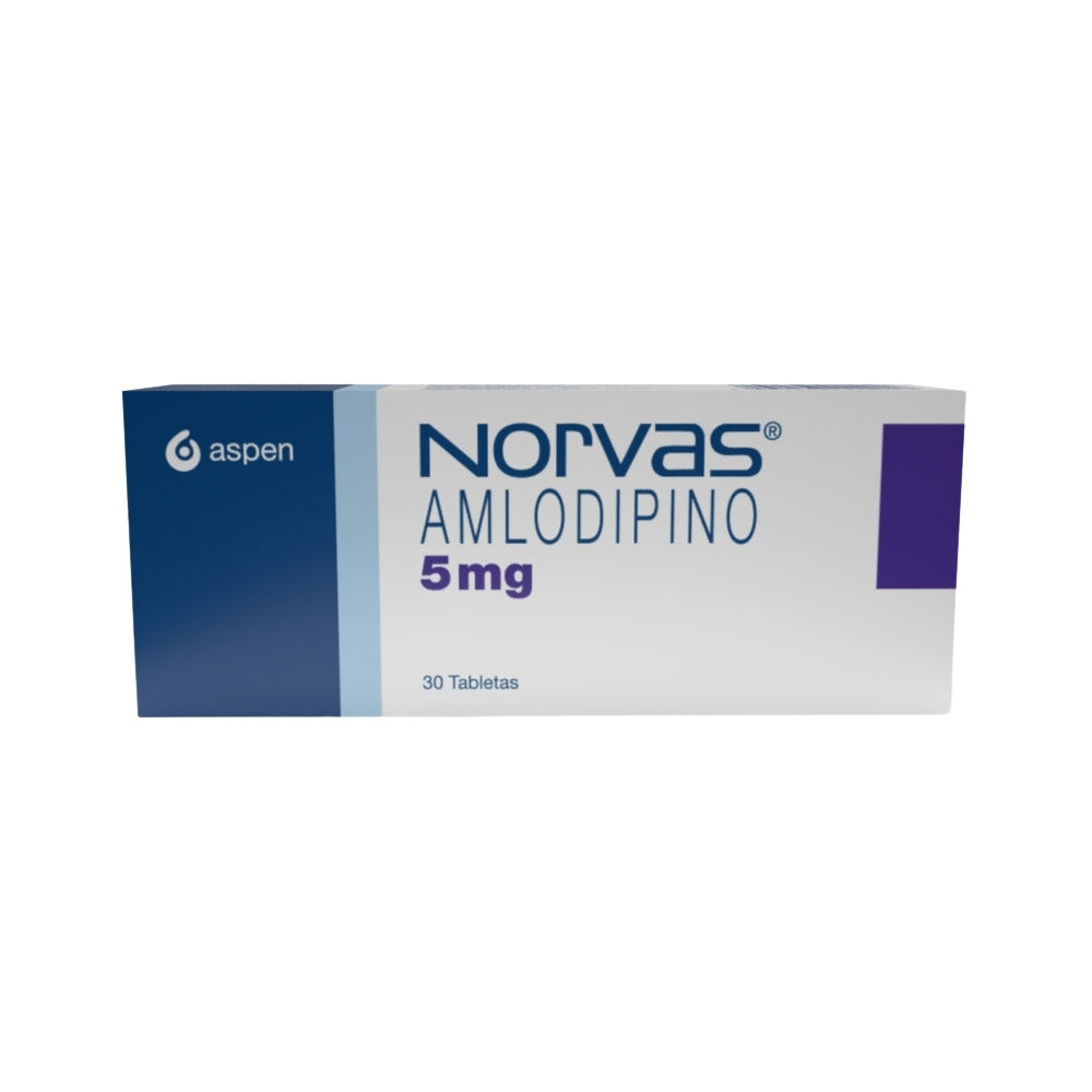 NORVAS TABLETAS 5 MG CAJA X 30 UNDS