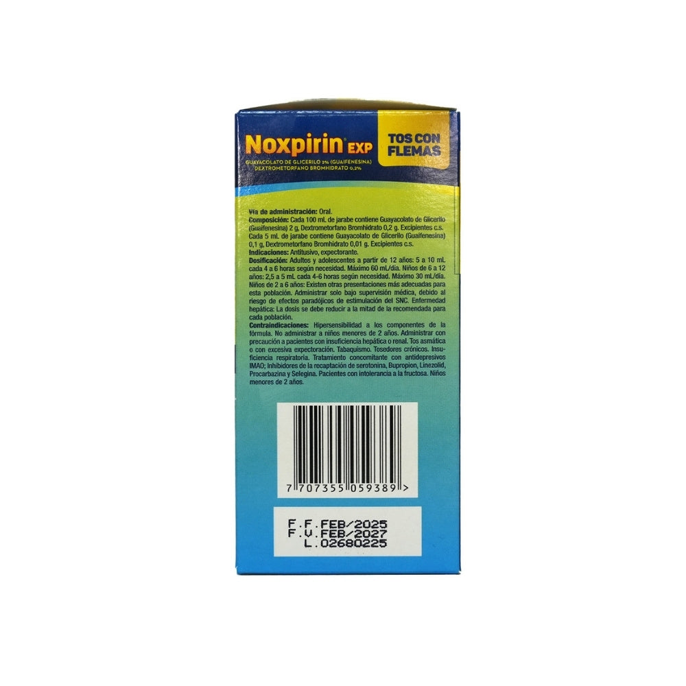 NOXPIRIN EXPECTORANTE JARABE FRASCO 120 ML
