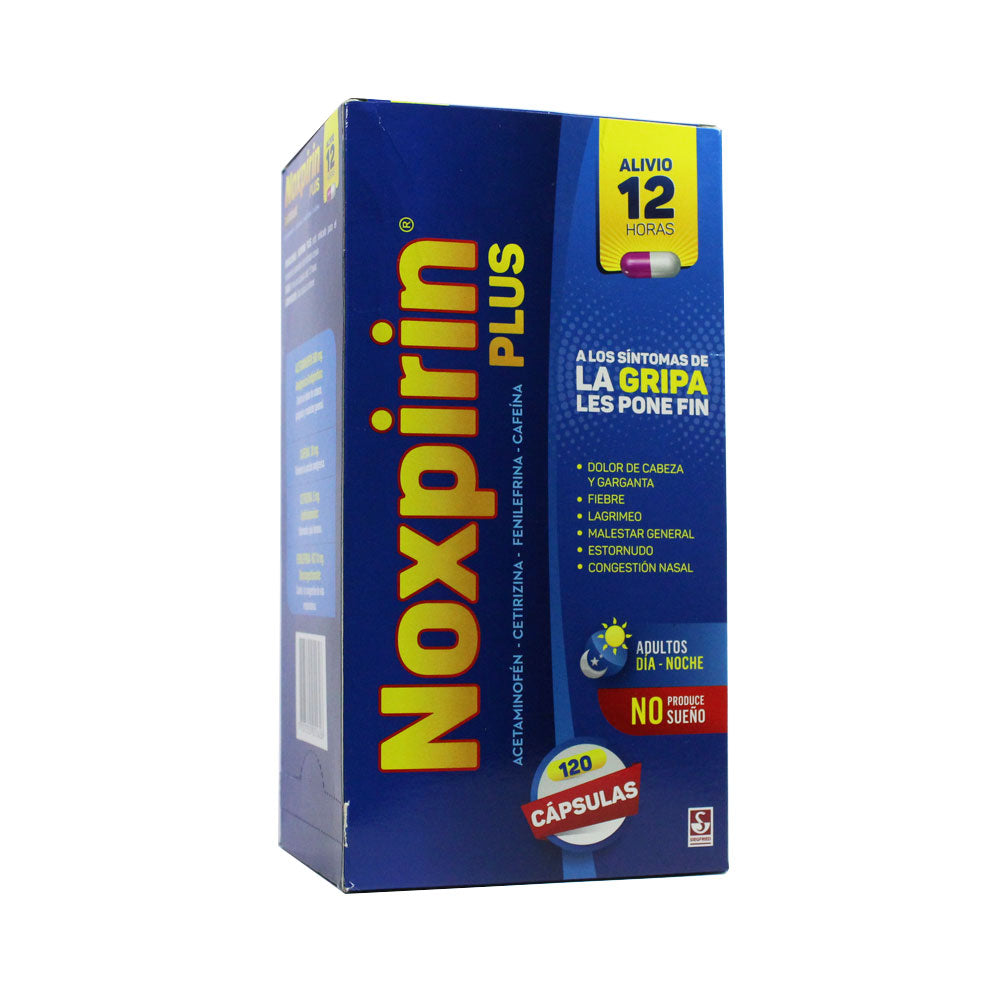 NOXPIRIN PLUS CAPSULAS CAJA X 120 UNDS