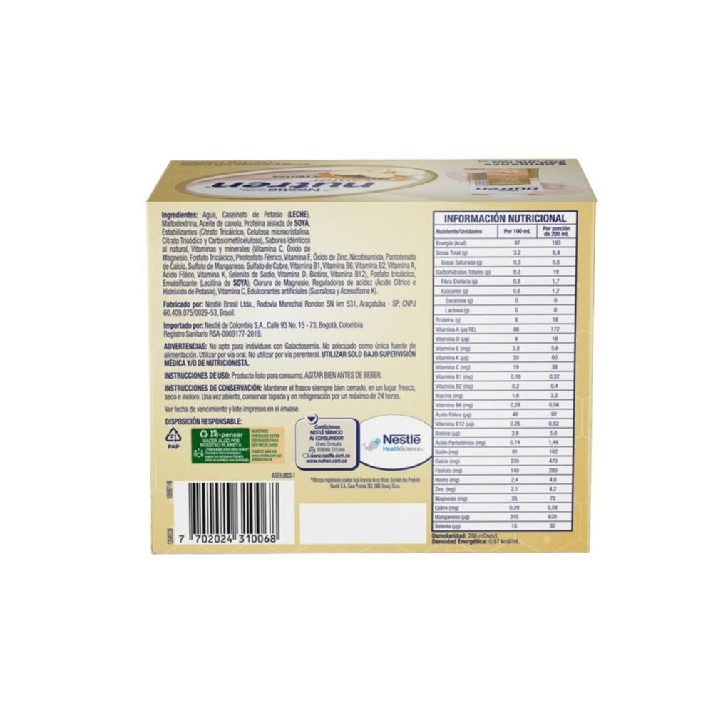 NUTREN SENIOR MIX FRUTAS 200ML LIQUIDO CAJA PAGUE 4 LLEVE 6