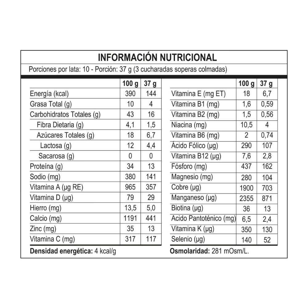NUTREN SENIOR POLVO VAINILLA LATA 370 G