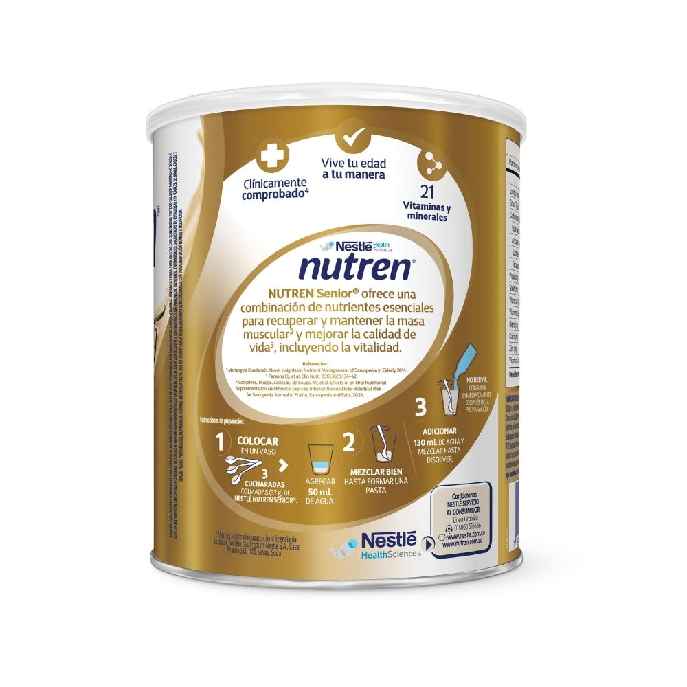 NUTREN SENIOR POLVO VAINILLA LATA 740 G