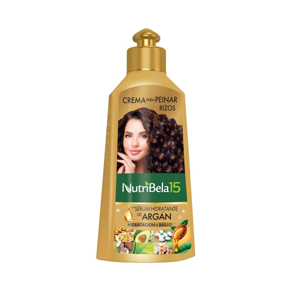 NUTRIBELA CREMA DE PEINAR SERUM HIDRATANTE DE ARGAN FRASCO 300 ML