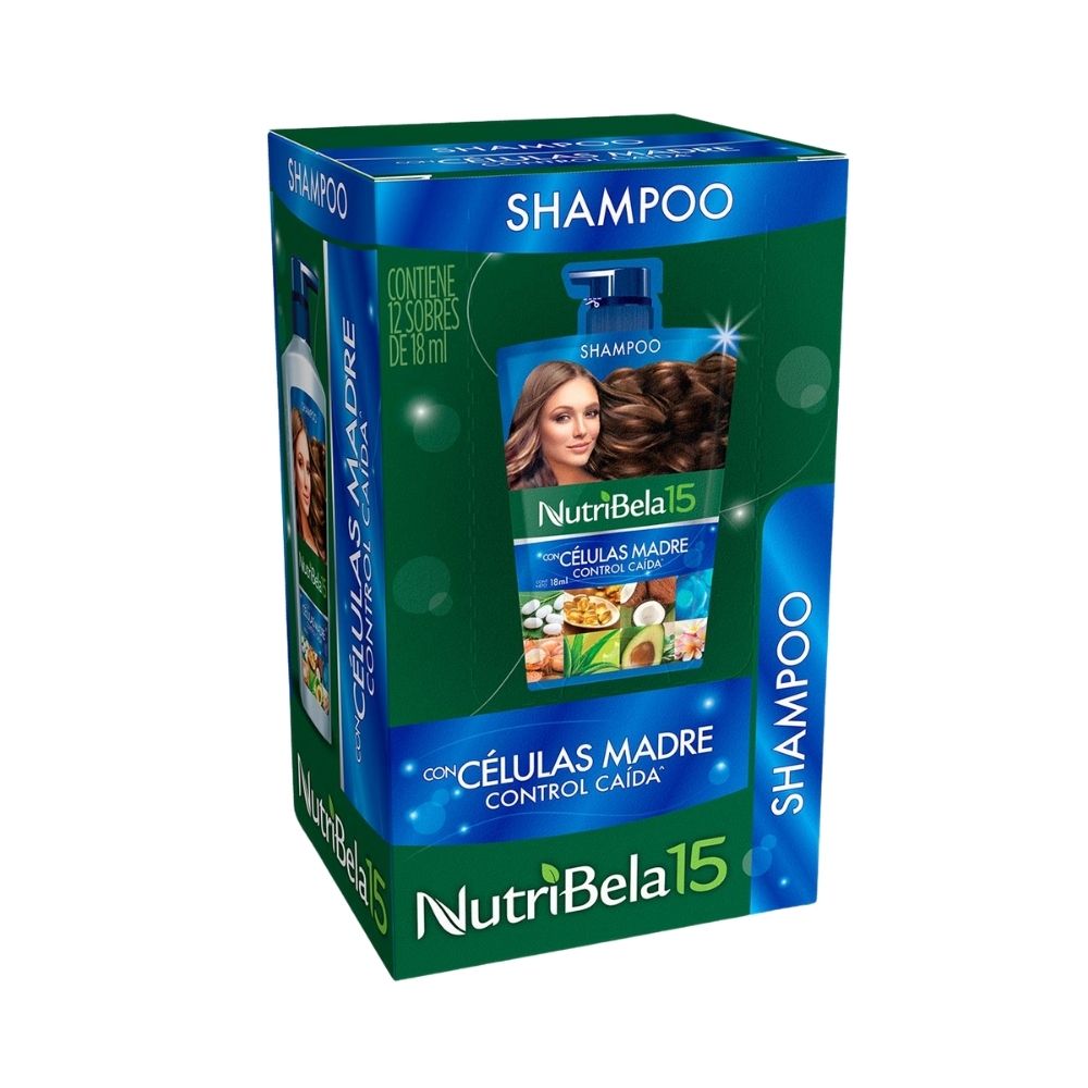 NUTRIBELA SHAMPOO CELULAS MADRE SACHET 12 SACHET X 18 ML