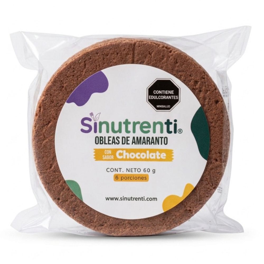 OBLEAS DE AMARANTO SINUTRENTI CHOCOLATE PAQUETE 60 G