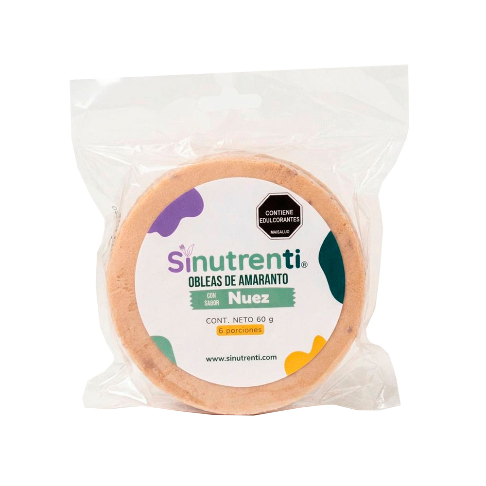OBLEAS DE AMARANTO SINUTRENTI NUEZ PAQUETE 60 G