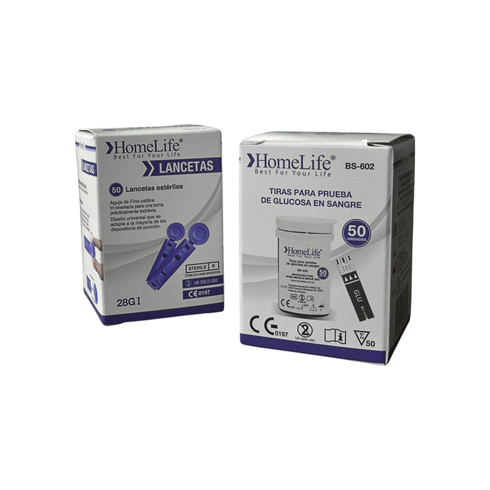OFERTA 50 TIRAS + 50 LANCETAS DISPOSITIVO MEDICO CAJA X 1 UND