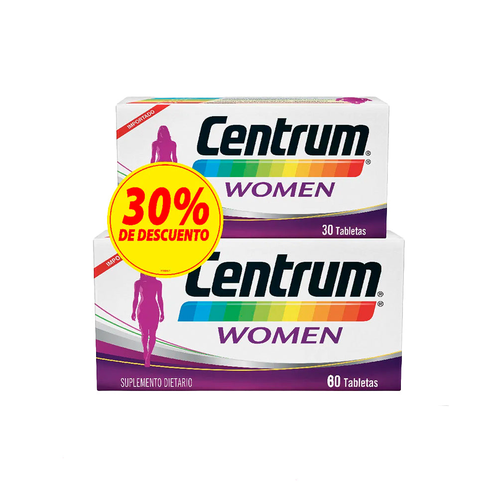 OFERTA CENTRUM WOMEN TABLETAS CAJA 60+30