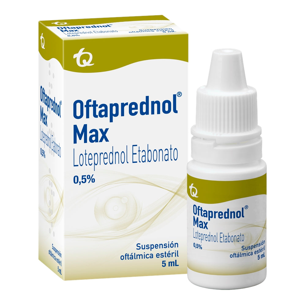 OFTAPREDNOL MAX GOTAS OFTALMICAS 0.5 % CAJA 5 ML