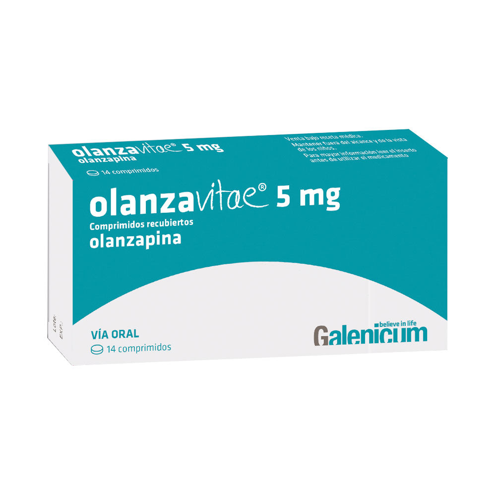 OLANZAVITAE (RG) COMPRIMIDOS 5 MG CAJA X 14 UNDS