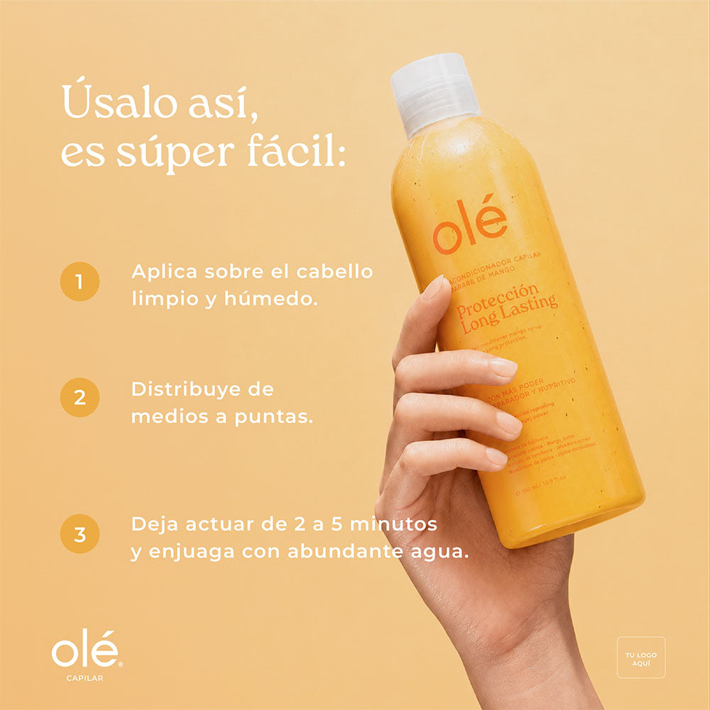 OLE ACONDICIONADOR LONG LASTIN JARABE DE MANGO FRASCO 500 ML
