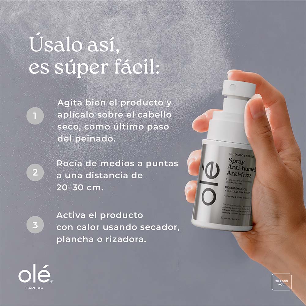 OLE ANTIHUMEDAD ANTIFRIZZ SPRAY FRASCO 60 ML