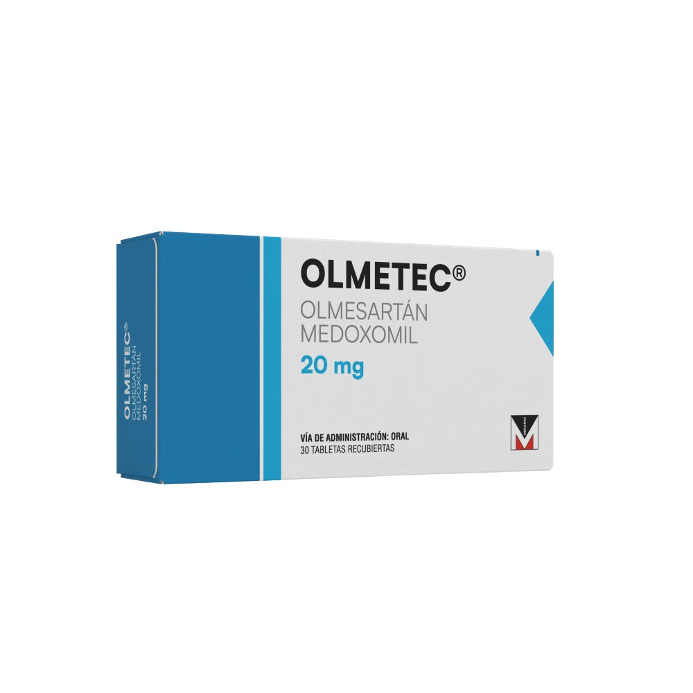 OLMETEC (RG) TABLETAS 20 MG CAJA X 30 UNDS