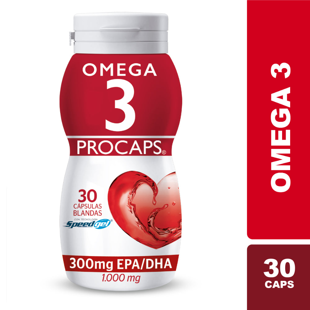 OMEGA 3 CAPSULAS FRASCO X 30 UNDS