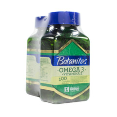 Omega 3 +Vit E Botanitas Capsulas Frasco 2 X 100Unds