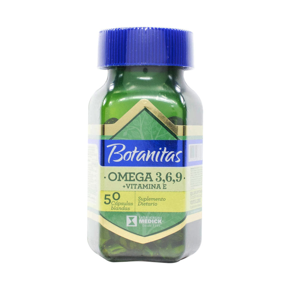 OMEGA 3-6-9 + VIT.E BOTANITAS CAPSULAS FRASCO X 50 UNDS