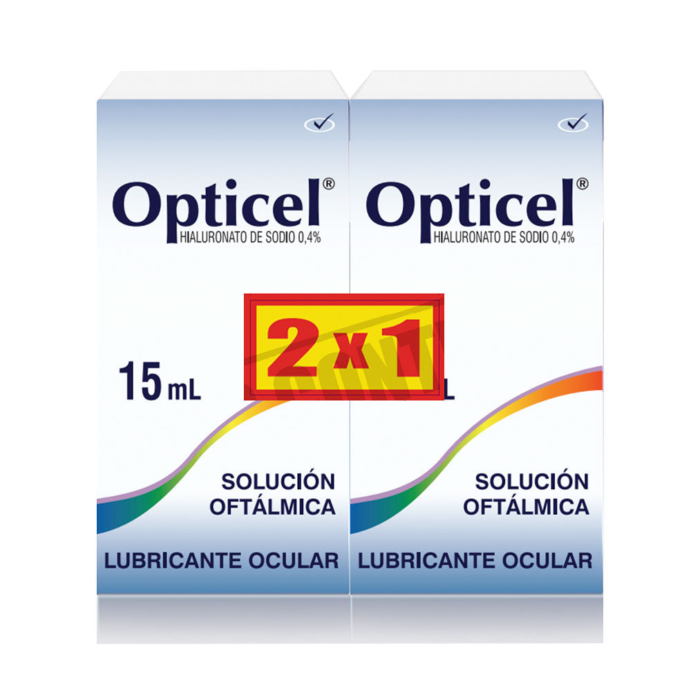 OPTICEL SOLUCION OFTALMICA 0.4 % FRASCO PAGUE 1 LLEVE 2