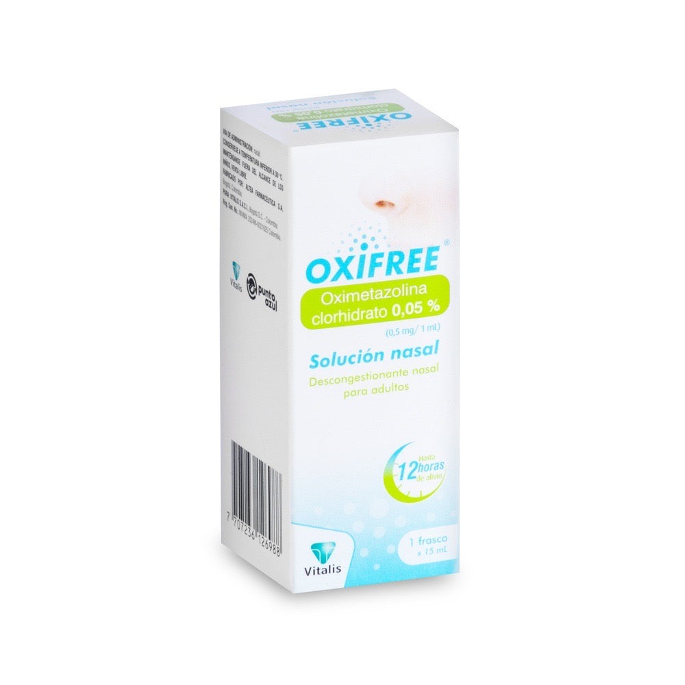 OXIFREE ADULTOS VITALIS SOLUCION NASAL 0.05 % FRASCO GOTERO 15 ML