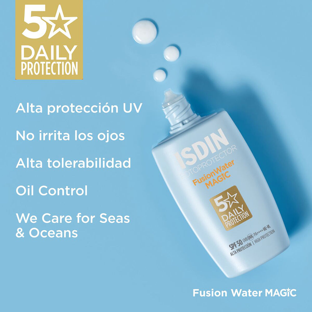 PACK ISDIN FUSION WATER MAGIC 50ML+ REPARADOR LABIAL CAJA X 1 UND