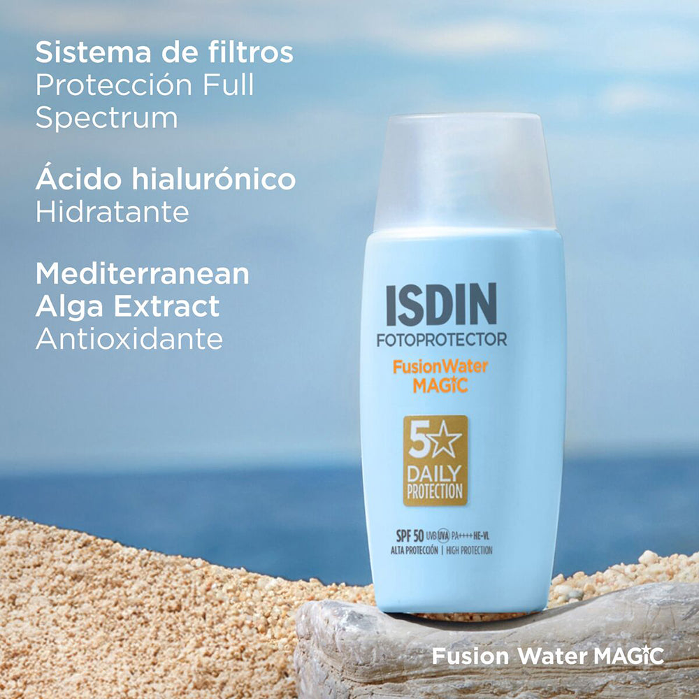PACK ISDIN FUSION WATER MAGIC 50ML+ REPARADOR LABIAL CAJA X 1 UND