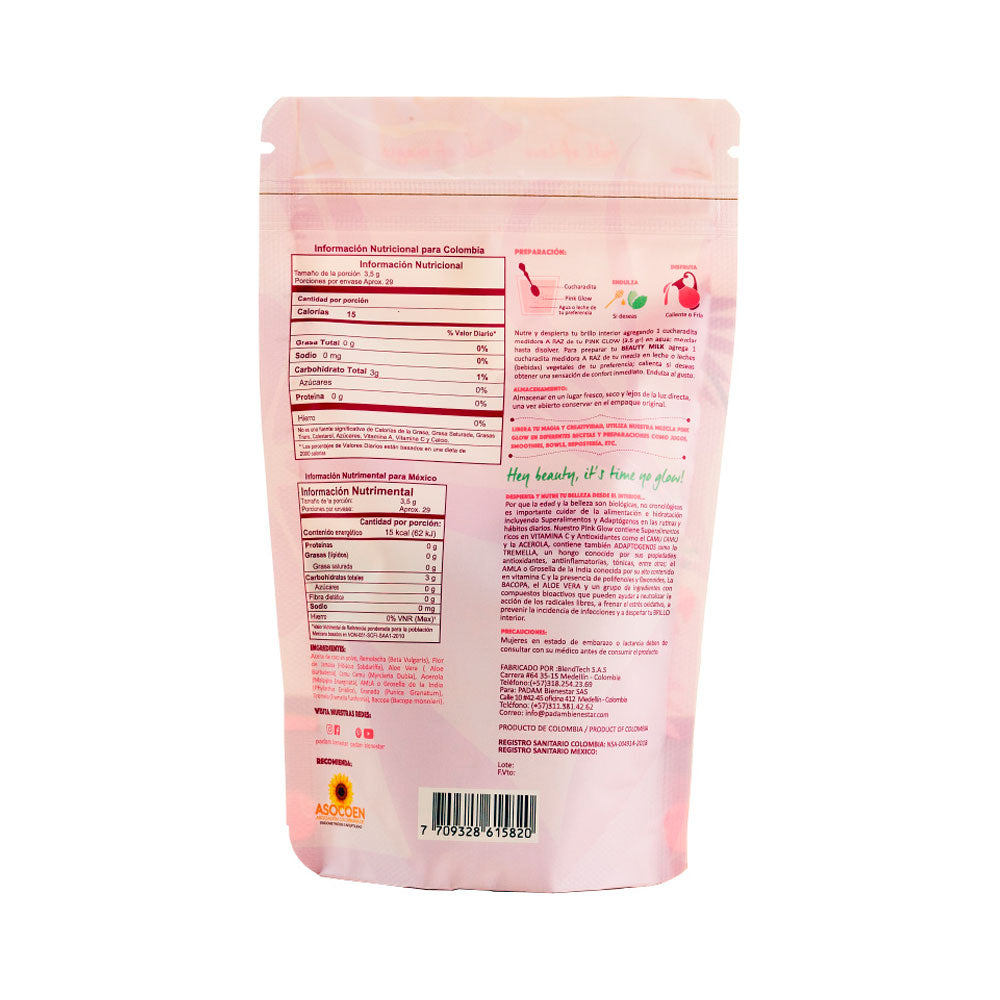 PADAM PINK GLOW POLVO BOLSA 100 G