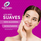 PADS FACIALES JGB DE ALGODON BOLSA X 50 UNDS